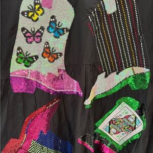 Queen Of Sparkles cowgirl Babydoll Dress